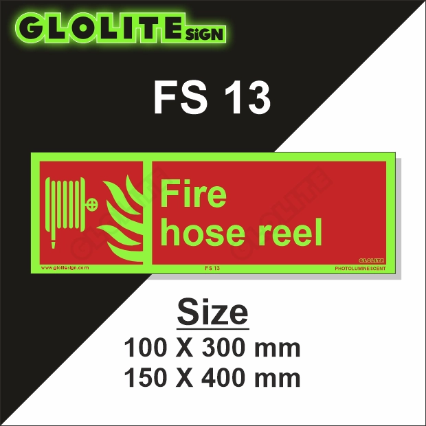 Fs Inlet. Sign Top Fire Hose Reel Fs 13 | Glolite Sign