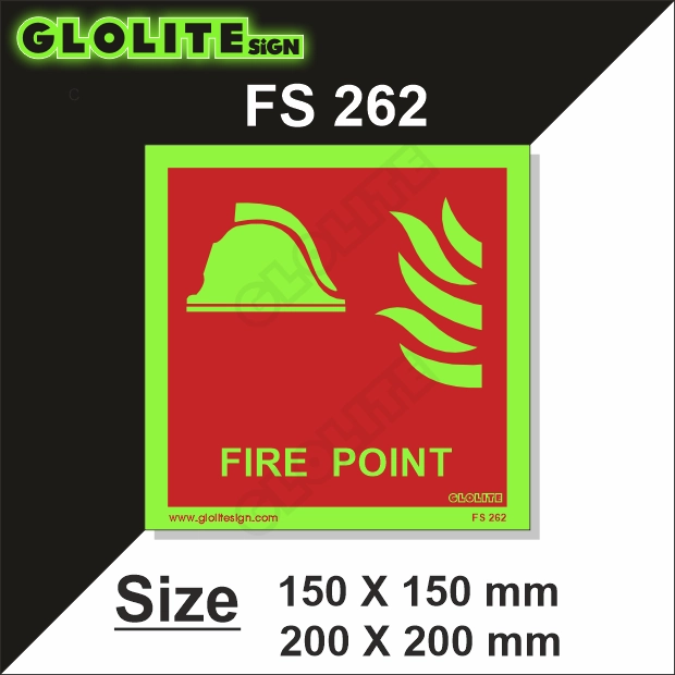 Fs Inlet. Sign Top Fire Point Sign Fs 262 | Glolite Sign