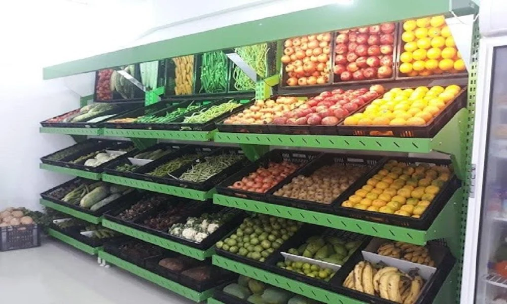 Vegatable Display Rack Top Vegetable Display Rack | Tridev Racks