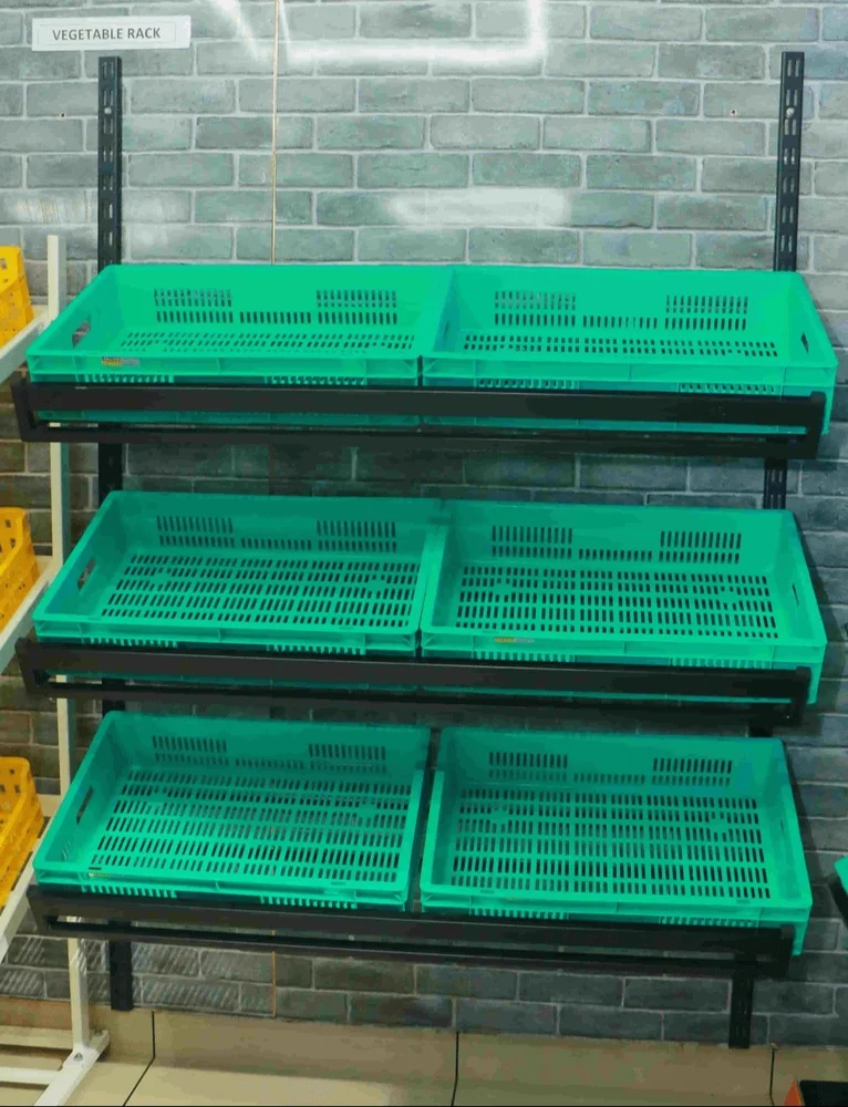 Fresh Produce Rack Top Vegetable Display Rack | Tridev Racks