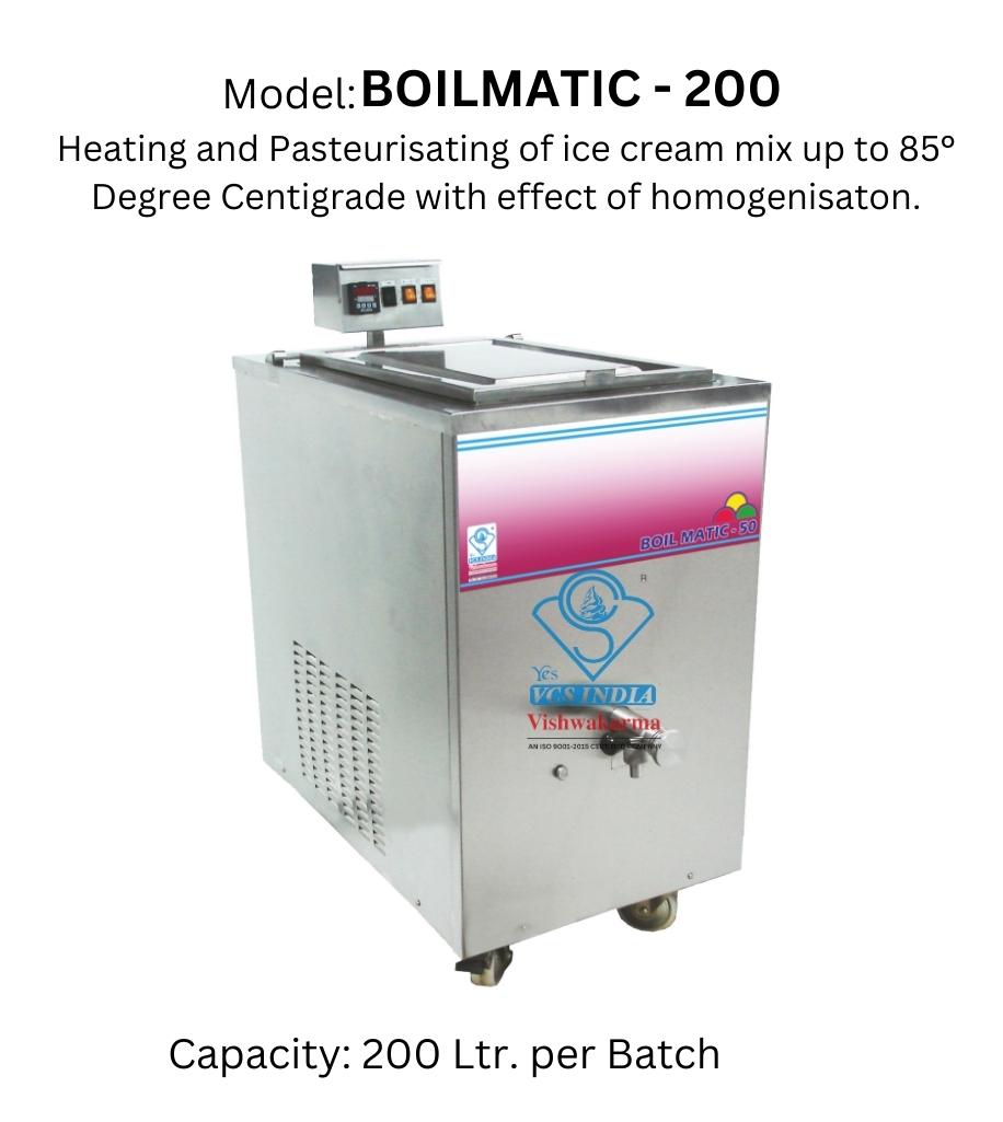 Matic Boiling Machine Best Manufacturer Of Boilmatic 200 Mix Ice Cream Machine In